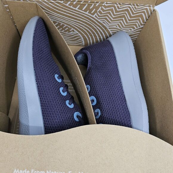 Allbirds Sneakers Mens 10 Purple Grey Tree Runners Athletic Comfort Shoes NIB - Picture 4 of 5